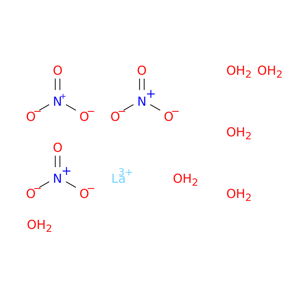 Nitrato de lantano CAS # 10277-43-7